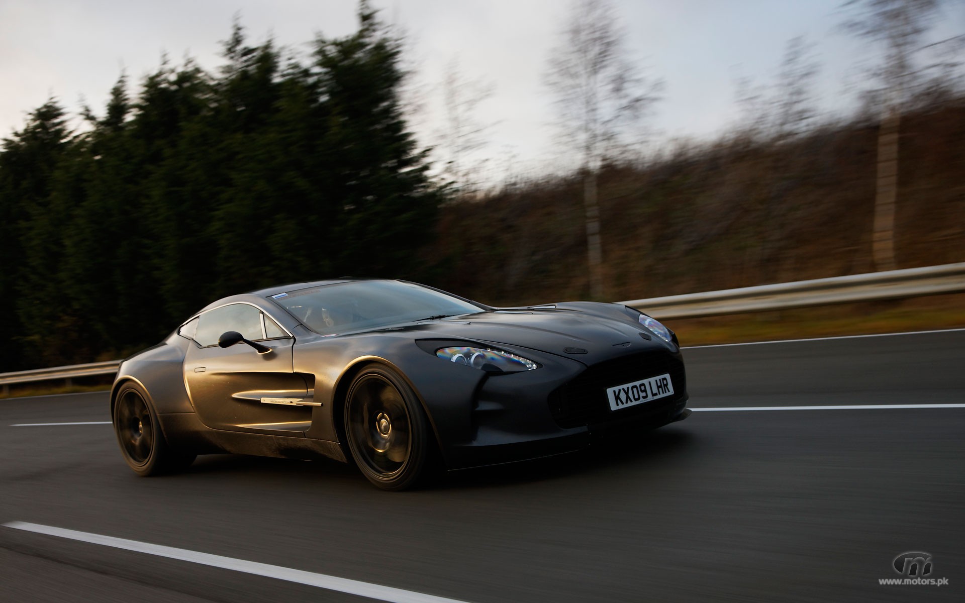 Aston Martin on highway
